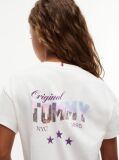 White Back Skyline Photo Print Relaxed T-Shirt  Girls