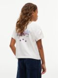 White Back Skyline Photo Print Relaxed T-Shirt  Girls