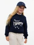 Blue Star Embroidery Relaxed Balloon Sleeve Jumper  Girls