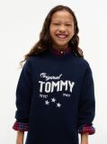 Blue Intarsia Logo Relaxed Jumper Dress  Girls