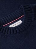 Blue Intarsia Logo Relaxed Jumper Dress  Girls