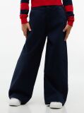 Blue Essential Wide Leg Twill Trousers  Girls