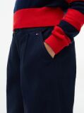 Blue Essential Wide Leg Twill Trousers  Girls