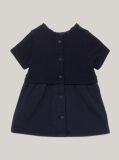 Blue Essential Ruffle Collar Mini Dress  Newborn