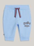 Blue Logo Signature Drawstring Cuffed Joggers  Newborn