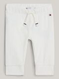 White Essential Rib-Knit Regular Fit Joggers  Newborn