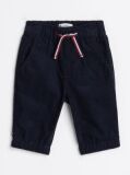 Blue Pantaloni Cargo Din Velur Cu Cordon  Nou nascuti