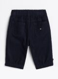 Blue Pantaloni Cargo Din Velur Cu Cordon  Nou nascuti