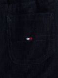 Blue Pantaloni Cargo Din Velur Cu Cordon  Nou nascuti
