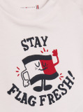 White Logo Crew Neck T-Shirt  Newborn