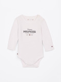 Alb Body Cu Maneca Lunga Hilfiger Monotype  Nou nascuti