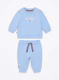 Blue Hilfiger Monotype Sweatshirt And Joggers Set  Newborn