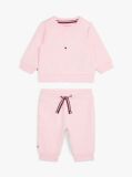 Roz Set Hanorac Si Pantaloni Joggers Hilfiger Monotype  Nou nascuti