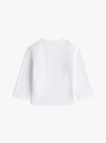 White Logo Long Sleeve T-Shirt  Newborn
