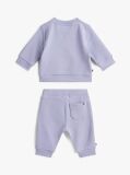 Mov Set Hanorac Cu Logo Si Pantaloni   Nou nascuti