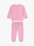 Pink Rope Logo Sweatshirt And Joggers Sets  Newborn