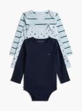 Blue 3-Pack Body-uri Essential Cu Maneca Lunga  Nou nascuti