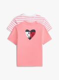 Roz Set De 2 T-Shirts Cu Logo Pe Spate Din Jerseu  Nou nascuti