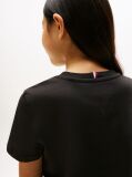 Negru Essential Organic Cotton Logo T-Shirt  Copii unisex