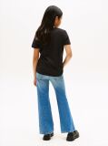 Negru Essential Organic Cotton Logo T-Shirt  Copii unisex