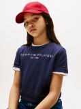 Blue Essential Organic Cotton Logo T-Shirt  Copii unisex
