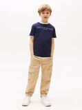 Blue Essential Organic Cotton Logo T-Shirt  Copii unisex