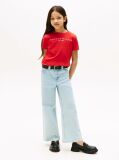 Rosu Essential Organic Cotton Logo T-Shirt  Copii unisex