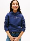 Blue Hanorac Essential Din Bumbac Organic Cu Logo  Copii unisex