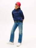 Blue Hanorac Essential Din Bumbac Organic Cu Logo  Copii unisex