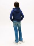 Blue Hanorac Essential Din Bumbac Organic Cu Logo  Copii unisex