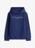 Blue Hanorac Essential Din Bumbac Organic Cu Logo  Copii unisex