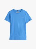 Blue Tricou Cu Guler Rotund Si Logo  Copii unisex