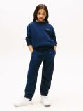 Blue Pantaloni Sport Cu Mansete Cu Logo  Copii unisex
