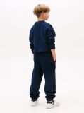 Blue Pantaloni Sport Cu Mansete Cu Logo  Copii unisex