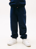 Blue Pantaloni Sport Cu Mansete Cu Logo  Copii unisex