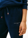 Blue Pantaloni Sport Cu Mansete Cu Logo  Copii unisex
