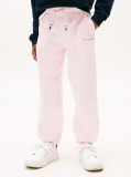 Roz Pantaloni Sport Cu Mansete Cu Logo  Copii unisex