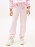 Roz Pantaloni Sport Cu Mansete Cu Logo  Copii unisex