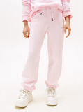 Roz Pantaloni Sport Cu Mansete Cu Logo  Copii unisex