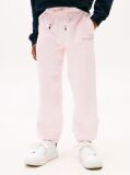 Roz Pantaloni Sport Cu Mansete Cu Logo  Copii unisex
