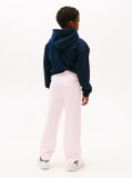 Roz Pantaloni Sport Cu Mansete Cu Logo  Copii unisex