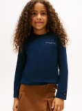 Blue Regular Fit Long Sleeve T-Shirt  Kids Unisex