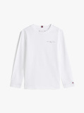 White Regular Fit Long Sleeve T-Shirt  Kids Unisex