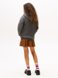 Gri Hanorac Din Fleece Regular Cu Logo  Copii unisex