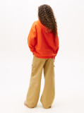 Portocaliu Hanorac Din Fleece Regular Cu Logo  Copii unisex