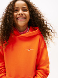Portocaliu Hanorac Din Fleece Regular Cu Logo  Copii unisex