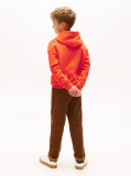 Portocaliu Hanorac Din Fleece Regular Cu Logo  Copii unisex