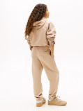 Bej Pantaloni Jogger Regular Din Fleece Periat  Copii unisex