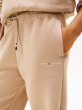 Bej Pantaloni Jogger Regular Din Fleece Periat  Copii unisex