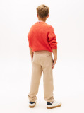 Bej Pantaloni Jogger Regular Din Fleece Periat  Copii unisex